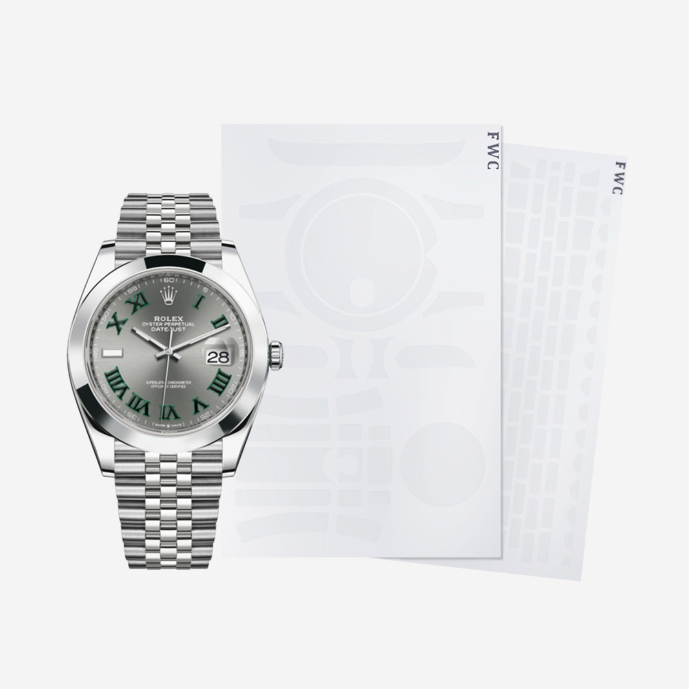FINEWATCHCARE腕美手表膜 适用于劳力士日志型126300-0014表头表链表扣保护膜 FWC贴膜