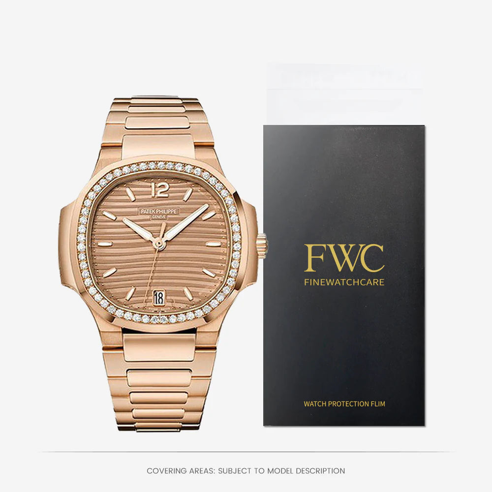 FINEWATCHCARE腕美手表膜 适用于百达翡丽7118/1200R-010表头表链表扣保护膜 FWC贴膜
