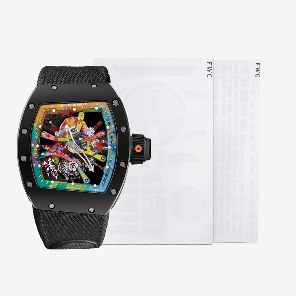 FINEWATCHCARE腕美手表膜 适用于理查德米勒RM 68-01表头表扣保护膜 FWC贴膜