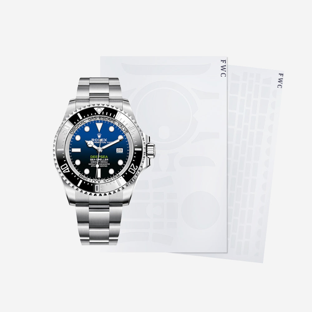 FINEWATCHCARE腕美手表膜 适用于劳力士海使型126660-0002表头表链表扣保护膜 FWC贴膜