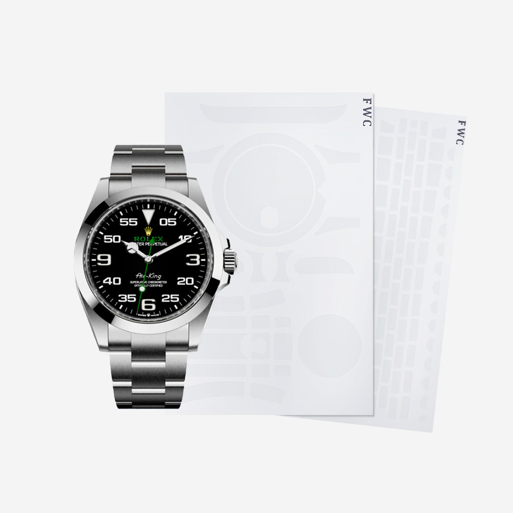 FINEWATCHCARE腕美手表膜 适用于劳力士空中霸王型126900-0001表头表链表扣保护膜 FWC贴膜